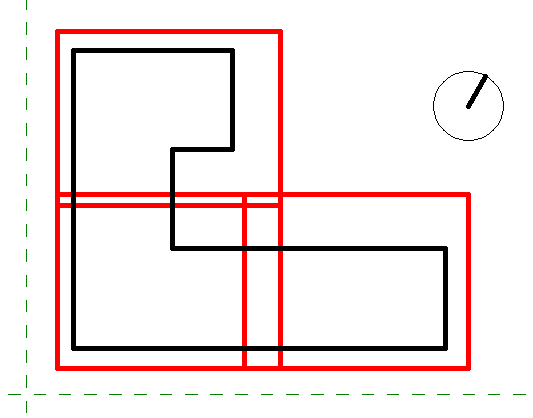 Image showing a key plan with red outline 'highlights' for the different zones.